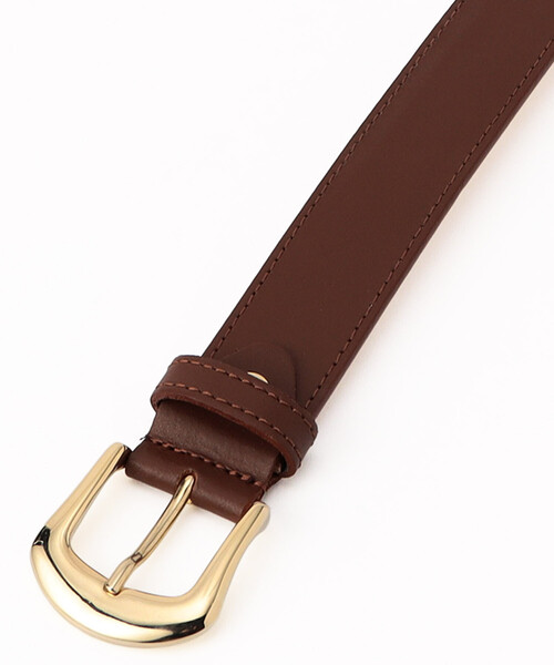 FREAK'S STORE（フリークスストア）の「AULENTTI/オウレンティ レザーベルト（ベルト・レディース・ブラウン/ブラック・ONE SIZE）」の3枚目の写真