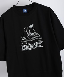 GERRY バックプリント 半袖スウェットTシャツ ビッグシルエット カレッジロゴ 接触冷感 速乾