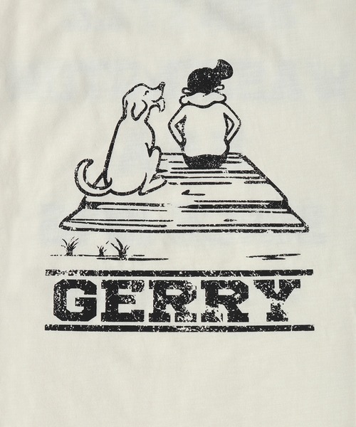 GERRY(ジェリー)の「GERRY バックプリント 半袖スウェットTシャツ ビッグシルエット カレッジロゴ 接触冷感 速乾(Tシャツ/カットソー・メンズ・アイボリー/ブラック/ブラウン・L/LL/M)」の10枚目の写真