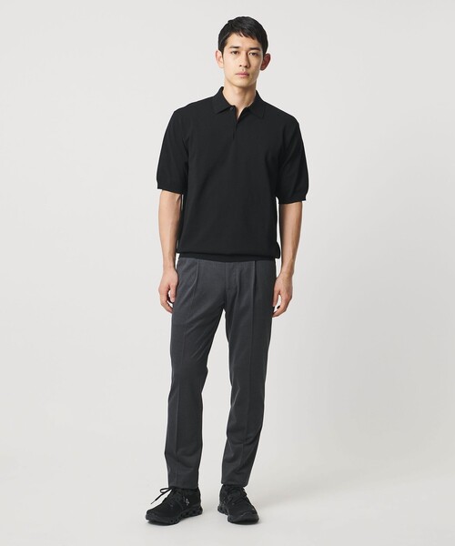 ショートスリーブ ニットポロシャツ UA COZY ウォッシャブル 抗菌防臭