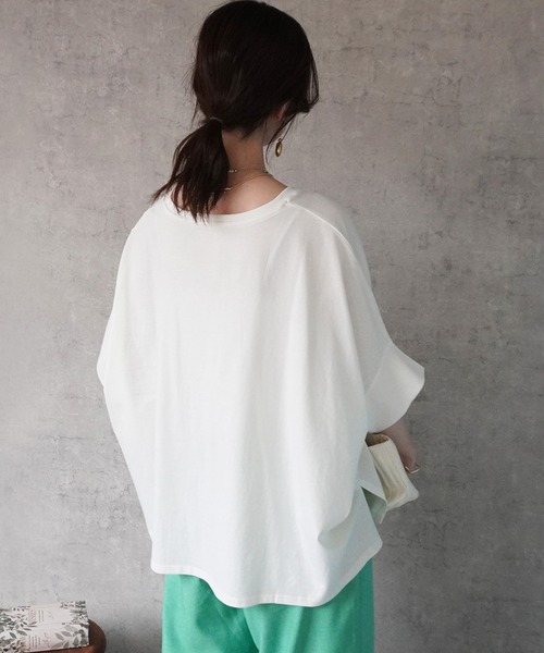 SELECT LEVERY(セレクトリベリー)の「接触冷感ドルマンTシャツ(Tシャツ/カットソー・レディース・ブラック/チャコール/ミント/オフホワイト・MEDIUM)」の21枚目の写真
