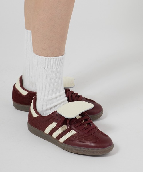 adidas（アディダス）の「adidas/アディダス SAMBA LT / サンバ LT アディダス オリジナルス シューレースタイプ スニーカー トレフォイル メンズ レディース 秋 秋服 2026年秋冬（スニーカー・メンズ・ブラック/ワインレッド・23.5cm/24.5cm/25.5cm/26.5cm/27.5cm/23.0cm/24.0cm/25.0cm/26.0cm/27.0cm/28.0cm）」の16枚目の写真