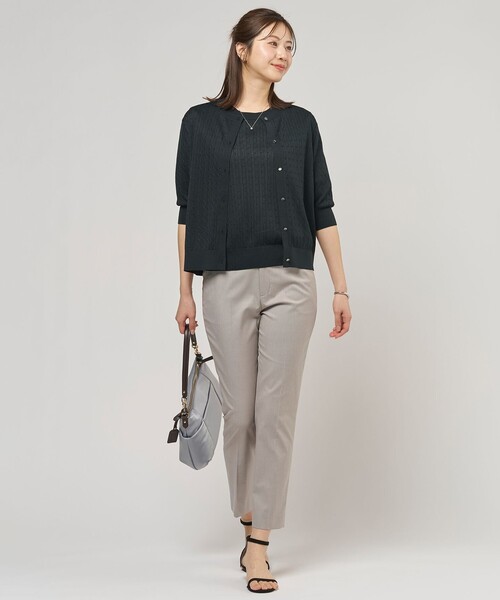 J.PRESS Ladies(J.プレス レディス)の「【アンサンブル着用可】Vis/Peスパーク クルーネック プルオーバー(ニット/セーター・レディース・ホワイト系/ピーコックグリーン系/ネイビー系/オレンジ系・SMALL)」の20枚目の写真