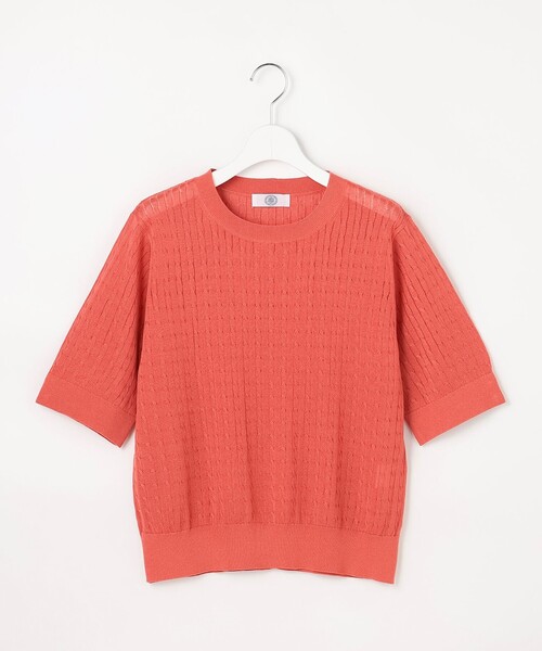 J.PRESS Ladies(J.プレス レディス)の「【アンサンブル着用可】Vis/Peスパーク クルーネック プルオーバー(ニット/セーター・レディース・ホワイト系/ピーコックグリーン系/ネイビー系/オレンジ系・SMALL)」の13枚目の写真