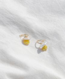 SMELLY | モチーフパールドロップフープピアス(ピアス(両耳用))