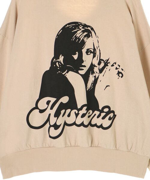 HYSTERIC GLAMOUR(ヒステリックグラマー)の「HYSTERIC GIRL ワイドパーカー(パーカー・レディース・ブラック/ピンク/ベージュ・FREE)」の4枚目の写真