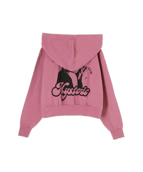 HYSTERIC GLAMOUR(ヒステリックグラマー)の「HYSTERIC GIRL ワイドパーカー(パーカー・レディース・ブラック/ピンク/ベージュ・FREE)」の5枚目の写真