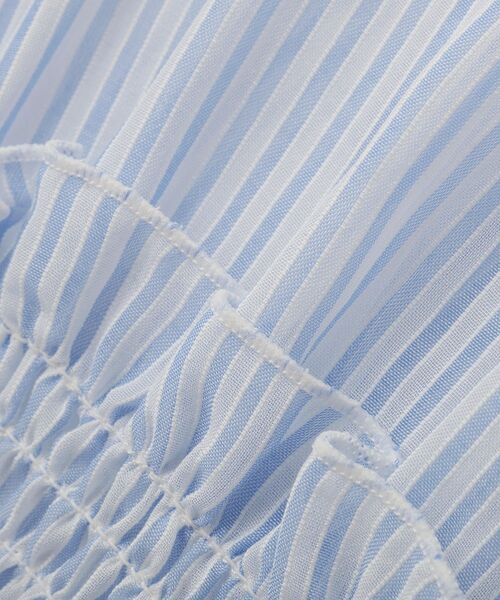 earth music&ecology(アースミュージックアンドエコロジー)の「シャーリングストライプシャツ(シャツ/ブラウス・レディース・ブルー系その他7/ベージュ系その他2/ホワイト系その他5・FREE)」の9枚目の写真