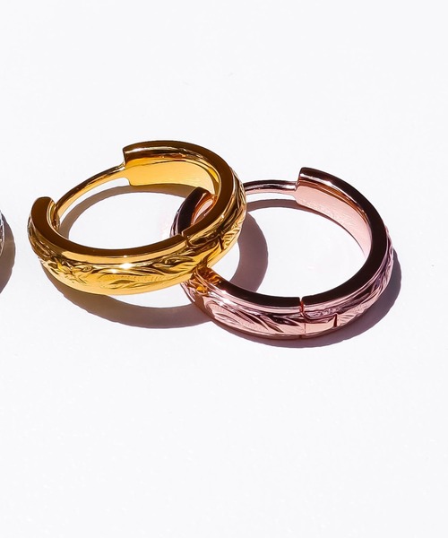 IRIEBEACH(アイリービーチ)の「Dome hoop pierce/【ハワイアンジュエリー】【サージカルステンレス】【金属アレルギー対応】【IRIEBEACH / アイリービーチ】つけっぱなしOK(ピアス(片耳用)・レディース・シルバー/ゴールド/ピンク・FREE)」の2枚目の写真