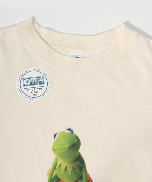 Disney(ディズニー)の「2026SS Muppets×DISCUS/マペッツ×ディスカス コラボ キャラクタープリント半袖Tシャツ(M:ショート丈 L:レギュラー丈)(Tシャツ/カットソー・レディース・アイボリー/ホワイト系その他/スミクロ/ブラック系その他・L/M)」の12枚目の写真