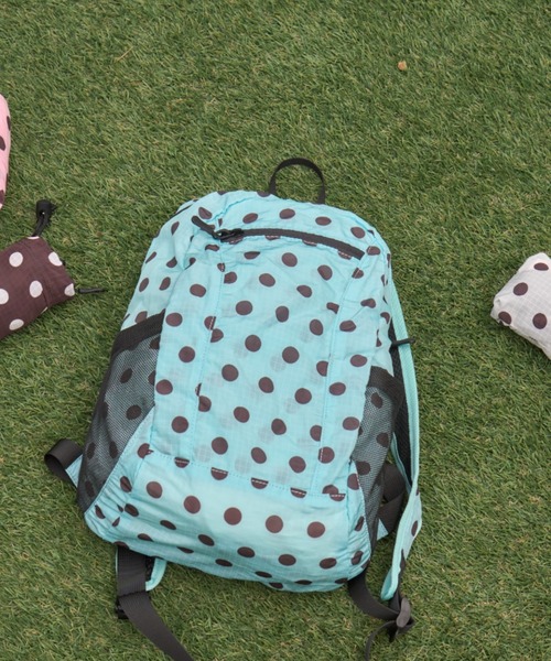 Birthday room(バースデイルーム)の「コンパクトドットナイロンバックパック/Compact Dot Nylon Backpack(バックパック/リュック・レディース・ホワイト/ピンク/ブラウン/ブルー/ブラック・FREE)」の21枚目の写真