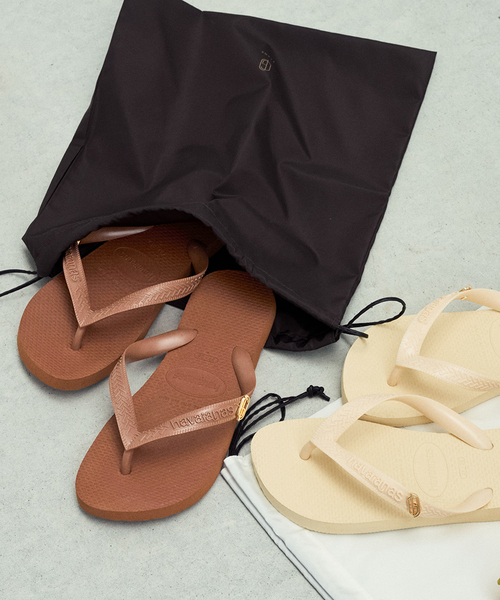 plage(プラージュ)の「HAVAIANAS / ハワイアナス 別注 PINS TOP SENSES サンダル(サンダル・レディース・アイボリー/ブラウン・24.5cm/23cm/22cm)」の2枚目の写真