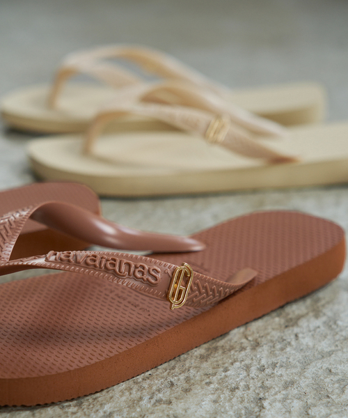 plage(プラージュ)の「HAVAIANAS / ハワイアナス 別注 PINS TOP SENSES サンダル(サンダル・レディース・アイボリー/ブラウン・24.5cm/23cm/22cm)」の9枚目の写真