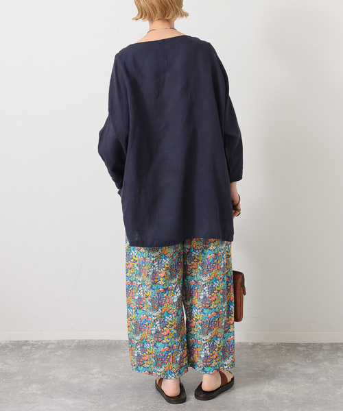 JOURNAL STANDARD LUXE(ジャーナルスタンダード ラックス)の「リバティフラワー タックパンツ(その他パンツ・レディース・ブルー/カーキ・FREE)」の14枚目の写真