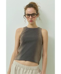 ALEXIA STAM | Sprayed Rib Tank Top /スプレー加工タンクトップ(タンクトップ)