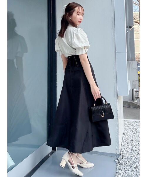 dazzlin(ダズリン)の「アソートコルセットスカート(スカート・レディース・ブラック/オフホワイト・MEDIUM/SMALL/X-SMALL)」の11枚目の写真