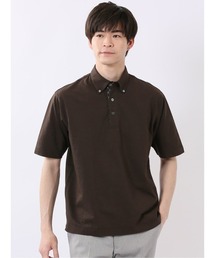【クールビズ ビズポロ】タカキュー カットサッカー ボタンダウン 半袖 ポロシャツ