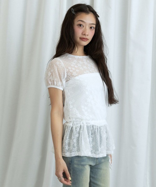 3.3 Field Trip （3.3フィールドトリップ）の「3.3 Field Trip／スターシアートップス（Tシャツ/カットソー・レディース・ホワイト/ブラック・FREE）」の16枚目の写真