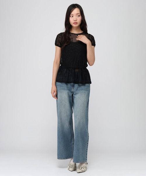 3.3 Field Trip （3.3フィールドトリップ）の「3.3 Field Trip／スターシアートップス（Tシャツ/カットソー・レディース・ホワイト/ブラック・FREE）」の22枚目の写真