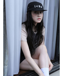 UGLY SHADOW（アグリーシャドウ）の「I LOVE YOU CAMP CAP(BLACK)（キャップ）」