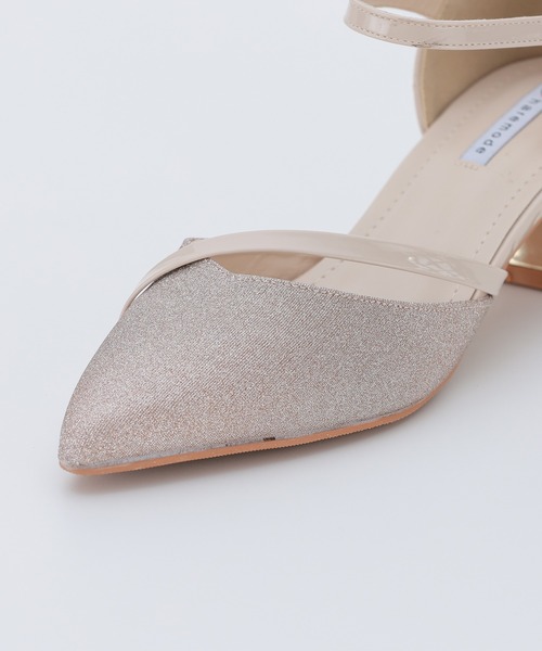 haremode（ハレモード）の「【haremode】ミラージュチャンキーヒールパンプス/3424（パンプス・レディース・ベージュ/シルバー/ブラック・22.5cm/23cm/23.5cm/24cm/24.5cm）」の9枚目の写真