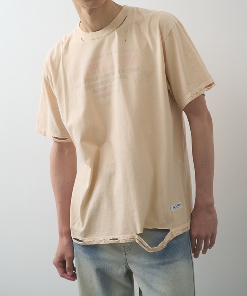 FACCIES（ファチーズ）の「【FACCIES】AGINGA FADE TEE(HEARD)（Tシャツ/カットソー・メンズ・ブラック/クリーム/ライトブルー・2/1）」の3枚目の写真