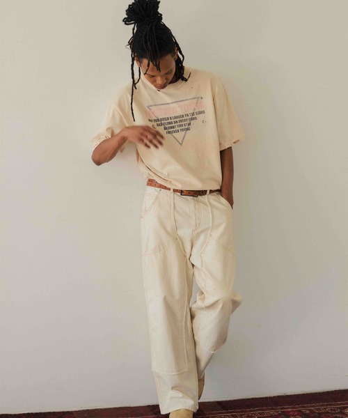 FACCIES（ファチーズ）の「【FACCIES】AGINGA FADE TEE(HEARD)（Tシャツ/カットソー・メンズ・ブラック/クリーム/ライトブルー・2/1）」の5枚目の写真