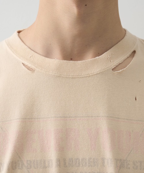 FACCIES（ファチーズ）の「【FACCIES】AGINGA FADE TEE(HEARD)（Tシャツ/カットソー・メンズ・ブラック/クリーム/ライトブルー・2/1）」の18枚目の写真