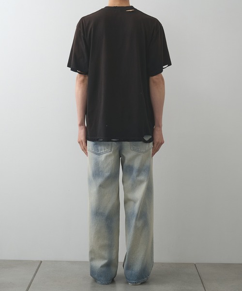 FACCIES（ファチーズ）の「【FACCIES】AGINGA FADE TEE(HEARD)（Tシャツ/カットソー・メンズ・ブラック/クリーム/ライトブルー・2/1）」の10枚目の写真