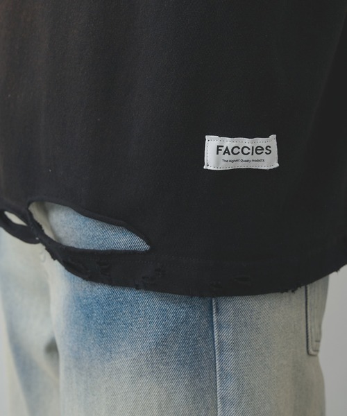 FACCIES（ファチーズ）の「【FACCIES】AGINGA FADE TEE(HEARD)（Tシャツ/カットソー・メンズ・ブラック/クリーム/ライトブルー・2/1）」の11枚目の写真