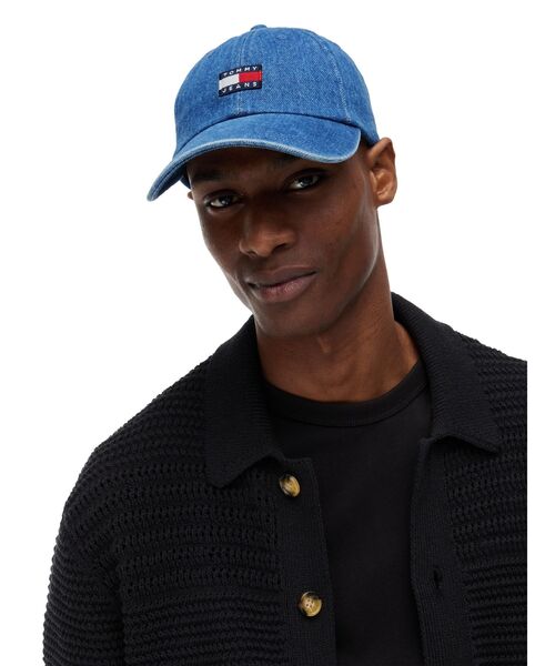 tommy jeans(トミー ジーンズ)の「ユニセックス ヘリテージデニムキャップ(キャップ・メンズ・ブルー・FREE)」の2枚目の写真