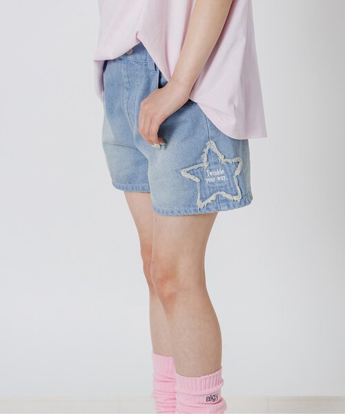 algy(アルジー)の「アソートデニムショートパンツ(その他パンツ・キッズ・サックスブルー/ブルー/ブラック・160/150/140/130/120)」の1枚目の写真