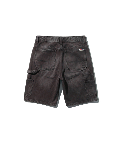 EXTRAORDINARY(エクストラオーディナリー)の「WASHED OXFORD DOUBLE KNEE SHORT BLACK(その他パンツ・メンズ・その他・MEDIUM/LARGE/X-LARGE/XX-LARGE)」の2枚目の写真