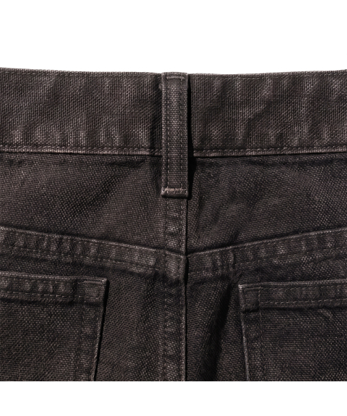EXTRAORDINARY(エクストラオーディナリー)の「WASHED OXFORD DOUBLE KNEE SHORT BLACK(その他パンツ・メンズ・その他・MEDIUM/LARGE/X-LARGE/XX-LARGE)」の5枚目の写真