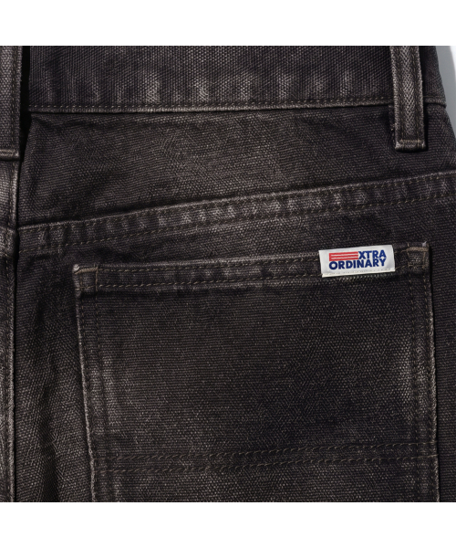 EXTRAORDINARY(エクストラオーディナリー)の「WASHED OXFORD DOUBLE KNEE SHORT BLACK(その他パンツ・メンズ・その他・MEDIUM/LARGE/X-LARGE/XX-LARGE)」の6枚目の写真