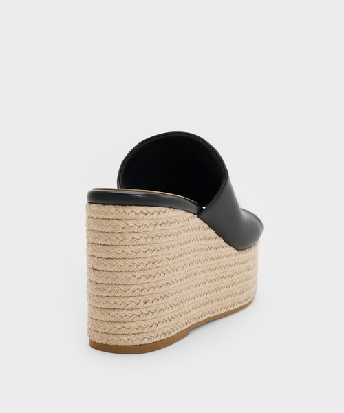 CHARLES & KEITH（チャールズ & キース）の「メタリックアクセント エスパドリーユウェッジ（サンダル・レディース・サンドベージュ/ブラック/マルーン・25cm/24.5cm/23.5cm/23cm/22.5cm/25.5cm）」の7枚目の写真