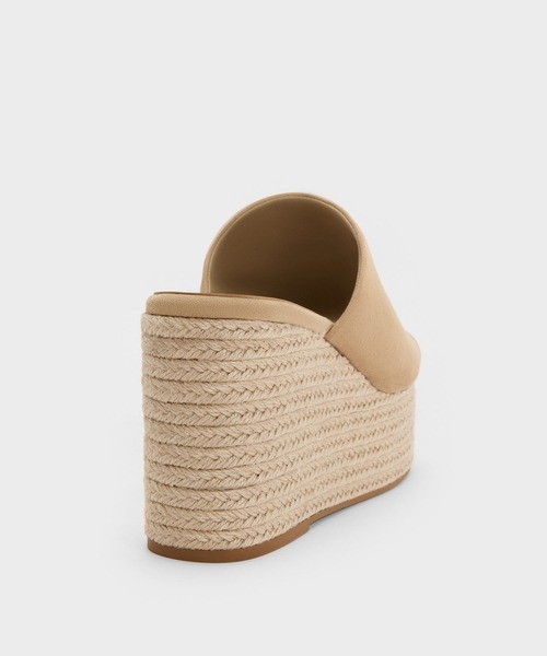CHARLES & KEITH（チャールズ & キース）の「メタリックアクセント エスパドリーユウェッジ（サンダル・レディース・サンドベージュ/ブラック/マルーン・25cm/24.5cm/23.5cm/23cm/22.5cm/25.5cm）」の20枚目の写真