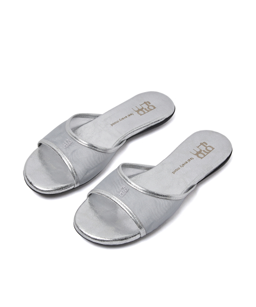 FOGGY MOODY（ポギムディ）の「Clean 0053. Symbol Mesh Slides - 3colors（サンダル・レディース・レッド/ブラック/シルバー・22.5cm/23cm/23.5cm/24cm/24.5cm/25cm）」の12枚目の写真