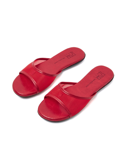 FOGGY MOODY（ポギムディ）の「Clean 0053. Symbol Mesh Slides - 3colors（サンダル・レディース・レッド/ブラック/シルバー・22.5cm/23cm/23.5cm/24cm/24.5cm/25cm）」の13枚目の写真