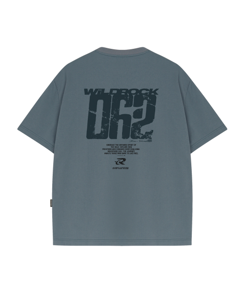 WILDROCK（ワイルドロック）の「WILD 062 クールコットンオーバーサイズ半袖Tシャツ（Tシャツ/カットソー・メンズ・イエロー/ピンク/ホワイト/ブラック/スカイブルー/チャコール/ブルー・SMALL/MEDIUM/LARGE）」の9枚目の写真