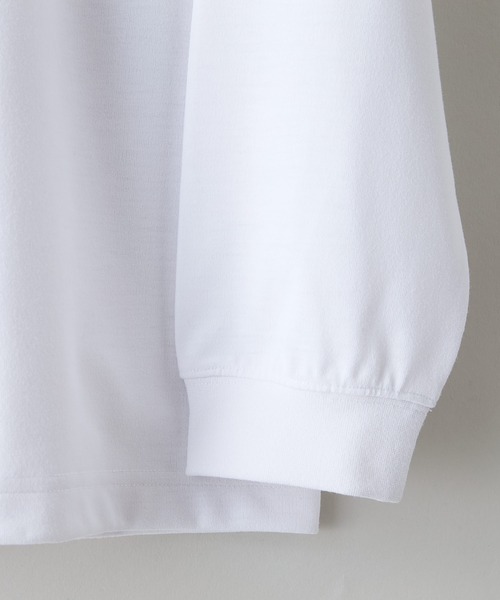 LB/S (エルビーエス)の「【HEAT BLOCKER/ヒートブロッカー】【まるで着る日傘!遮熱&UVカット】コットンライク クルーネックロンT 吸水速乾 アンチピリング イージーケア ユニセックス(Tシャツ/カットソー・メンズ・チャコールグレー/ブラック/ネイビー/ホワイト・MEDIUM/X-LARGE/LARGE)」の8枚目の写真