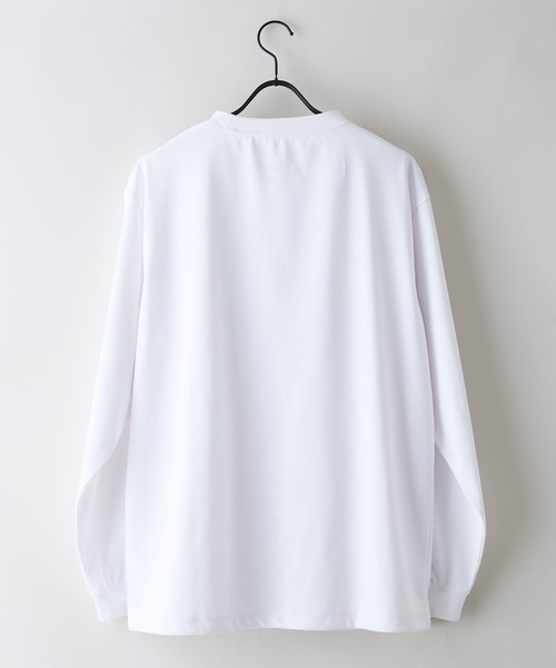 LB/S (エルビーエス)の「【HEAT BLOCKER/ヒートブロッカー】【まるで着る日傘!遮熱&UVカット】コットンライク クルーネックロンT 吸水速乾 アンチピリング イージーケア ユニセックス(Tシャツ/カットソー・メンズ・チャコールグレー/ブラック/ネイビー/ホワイト・MEDIUM/X-LARGE/LARGE)」の10枚目の写真