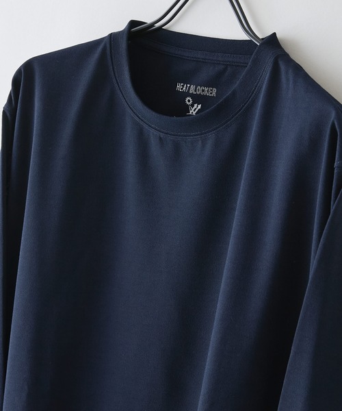 LB/S (エルビーエス)の「【HEAT BLOCKER/ヒートブロッカー】【まるで着る日傘!遮熱&UVカット】コットンライク クルーネックロンT 吸水速乾 アンチピリング イージーケア ユニセックス(Tシャツ/カットソー・メンズ・チャコールグレー/ブラック/ネイビー/ホワイト・MEDIUM/X-LARGE/LARGE)」の16枚目の写真