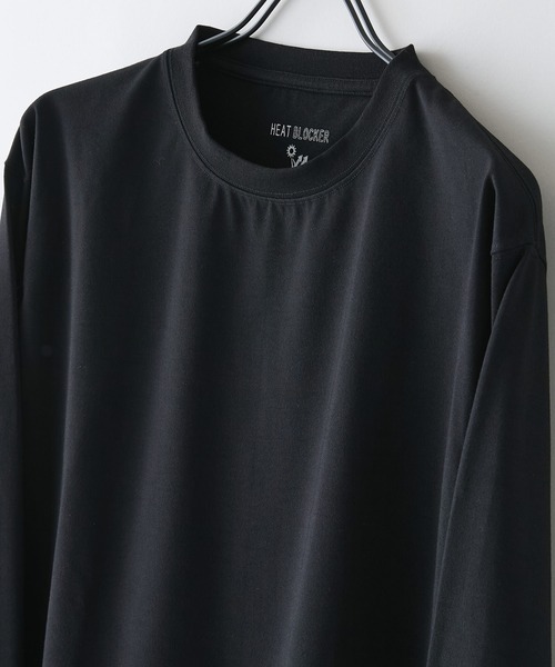 LB/S (エルビーエス)の「【HEAT BLOCKER/ヒートブロッカー】【まるで着る日傘!遮熱&UVカット】コットンライク クルーネックロンT 吸水速乾 アンチピリング イージーケア ユニセックス(Tシャツ/カットソー・メンズ・チャコールグレー/ブラック/ネイビー/ホワイト・MEDIUM/X-LARGE/LARGE)」の12枚目の写真