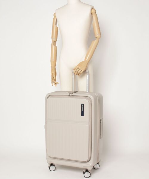 AMERICAN TOURISTER（アメリカンツーリスター）の「アメリカンツーリスター TRANTO スピナー68/25 エキスパンダー TSA BO ワームグレー（スーツケース/キャリーバッグ・メンズ・グレー系・M）」の19枚目の写真
