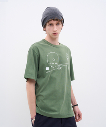 セージアートピグメントTシャツグリーン
