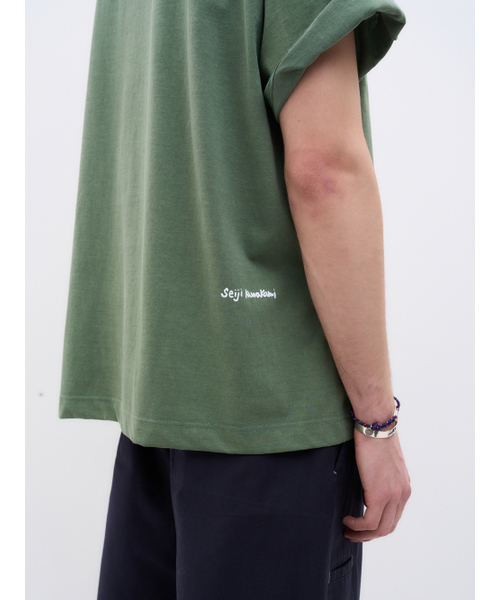 AFTERPRAY（アフタープレイ）の「セージアートピグメントTシャツグリーン（Tシャツ/カットソー・レディース・その他・SMALL/MEDIUM/LARGE）」の4枚目の写真