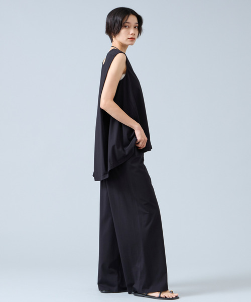 Liesse（リエス）の「エラスティックパンツ（その他パンツ・レディース・ブラウン/ブラック・3/2）」の4枚目の写真