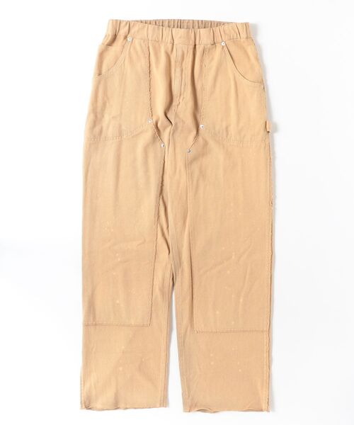 FACCIES(ファチーズ)の「【FACCIES】HEAVY JERSEY STITCH FADE DOUBLE KNEE PANTS(その他パンツ・メンズ・キャメル・1)」の1枚目の写真
