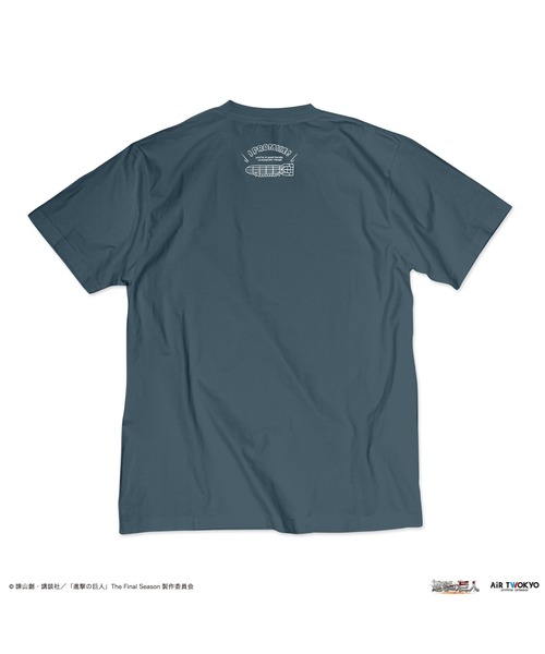 AIR TWOKYO(エアトゥーキョー)の「「進撃の巨人」 The Final SeasonタイポグラフィTシャツ5(頼んだよ、オニャンコポン)(Tシャツ/カットソー・レディース・グレー系その他・X-LARGE/LARGE/MEDIUM/SMALL/XX-LARGE)」の5枚目の写真